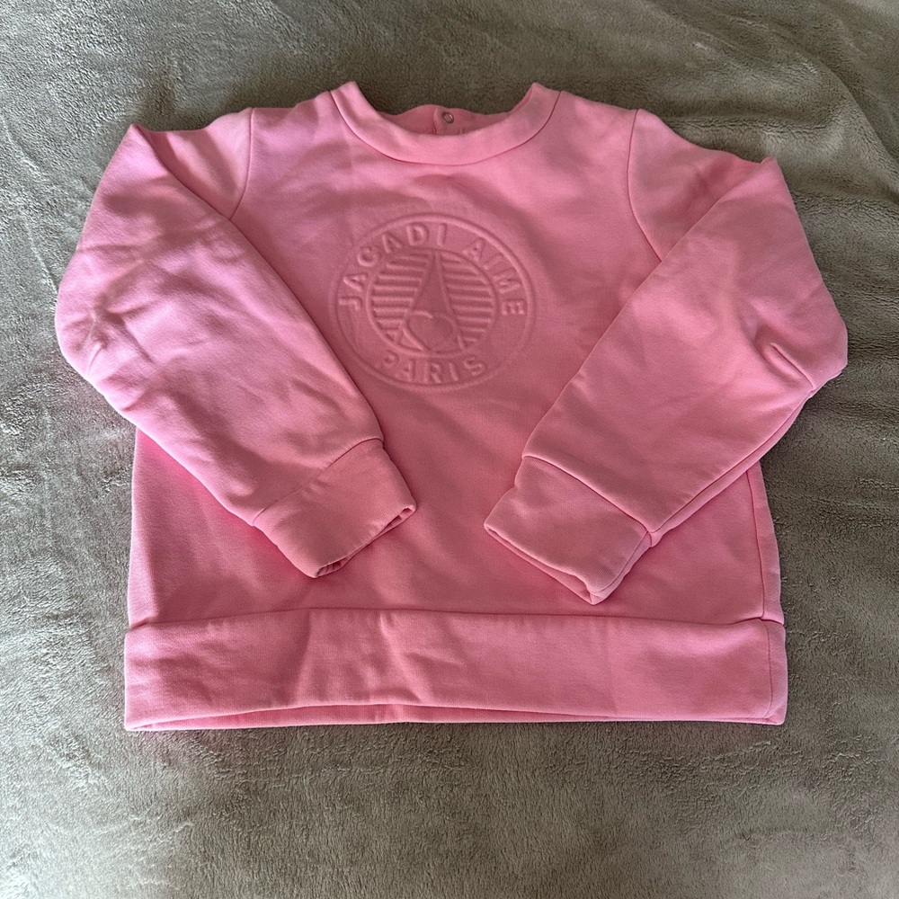 Jacadi Pink Textured Sweatshirt